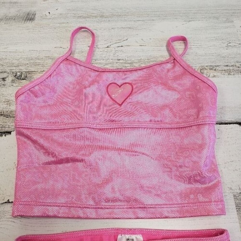 Sand n Sun Girls 2 Piece Heart Swim Suit Size 12 - Picture 3 of 8